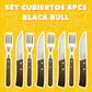 Set Cubiertos Black Bull 8pcs