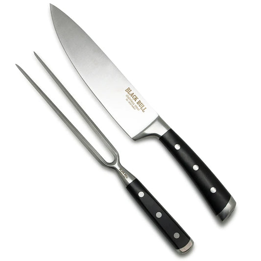 Set Cuchillo + Pincho Platinum Colletion Black Bull