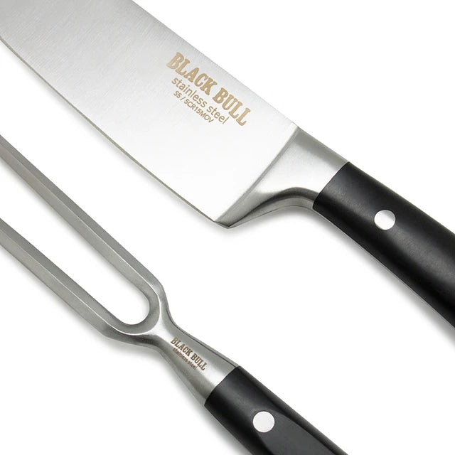 Set Cuchillo + Pincho Platinum Colletion Black Bull